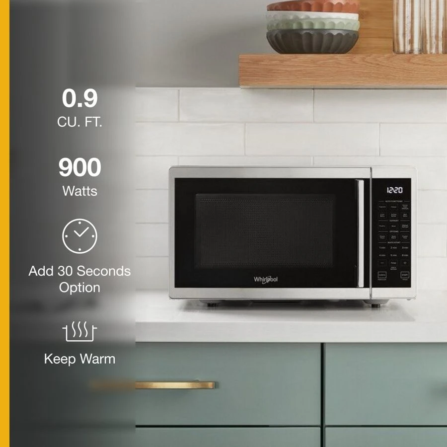 0.9 Cu. Ft. Capacity Countertop Microwave with 900 Watt Cooking Power WMC30309LS
