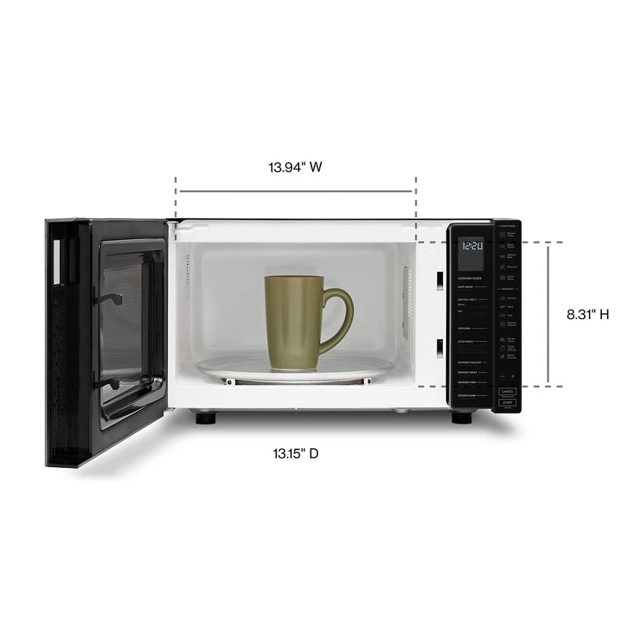 1.1 Cu. Ft. Capacity Countertop Microwave with 900 Watt Cooking Power WMC30311LB