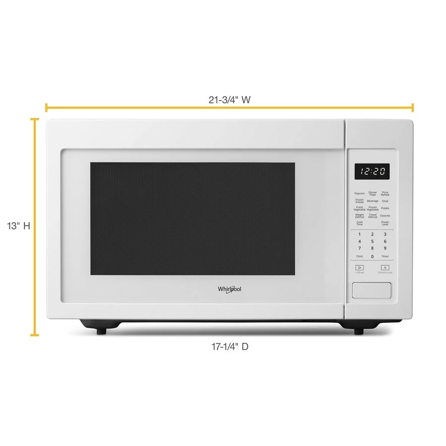 1.6 cu. ft. Countertop Microwave with 1,200-Watt Cooking Power WMC30516HW, product image 5 of 5