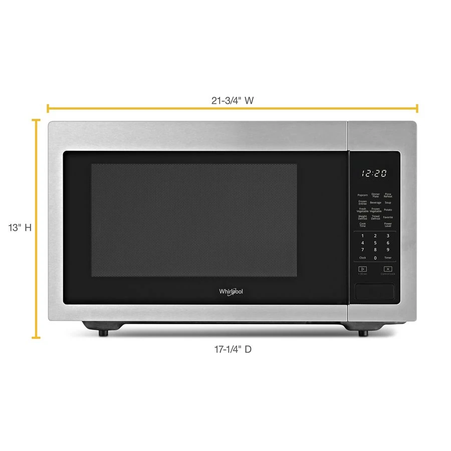 1.6 cu. ft. Countertop Microwave with 1,200-Watt Cooking Power WMC30516HZ, product image 6 of 6