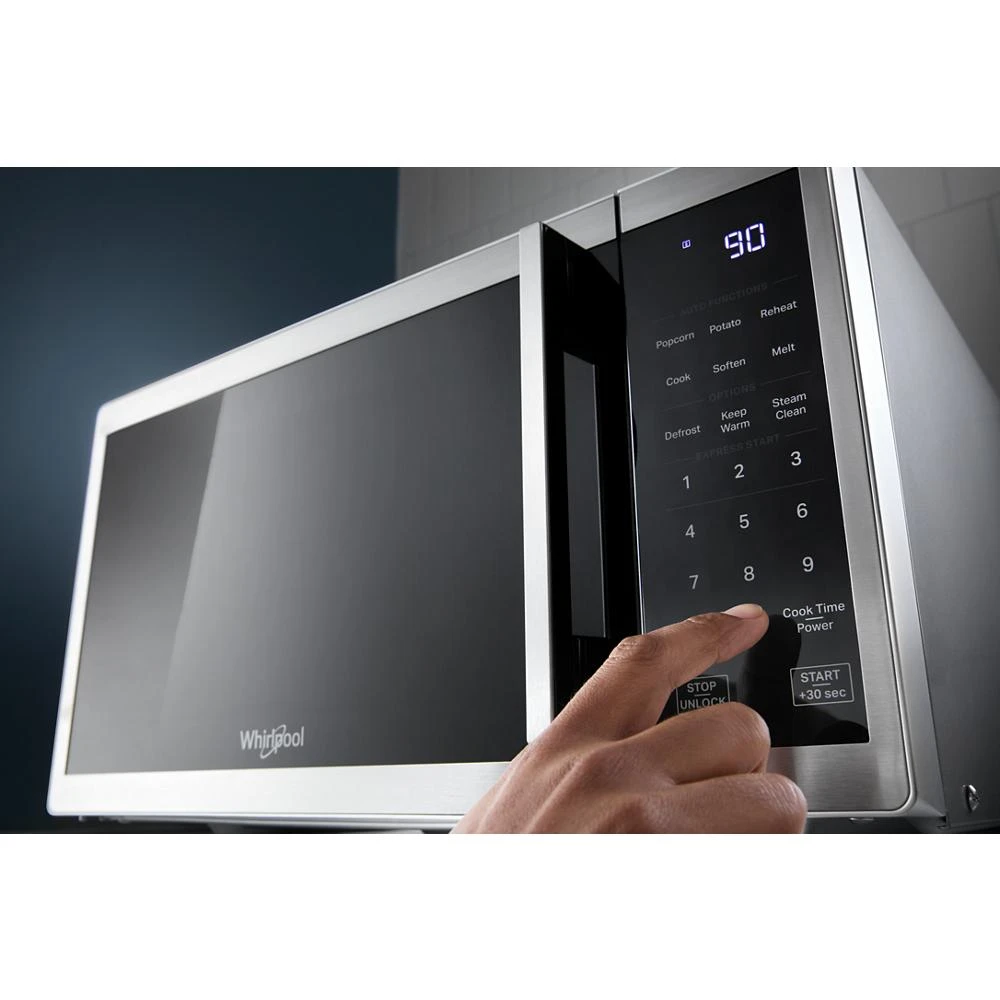 0.7 cu. ft. White Countertop Microwave With Steam Clean - 700 watt view 10