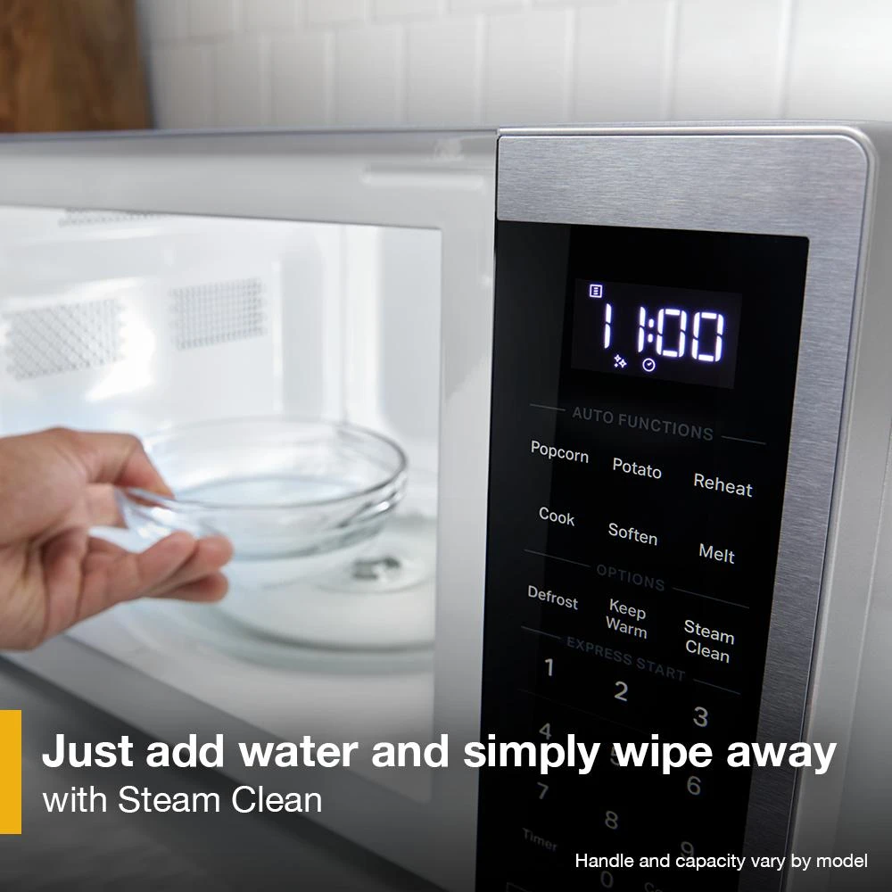 0.7 cu. ft. White Countertop Microwave With Steam Clean - 700 watt view 5