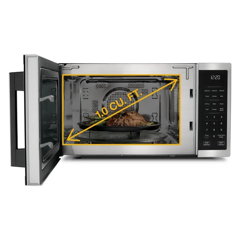 1.0 cu. ft. Black All-In-One Multifunctional Countertop Microwave With Air Fry - 900 watt view 11
