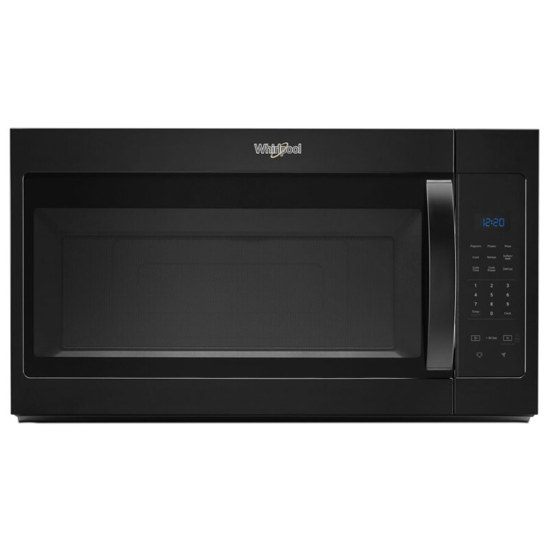 Whirlpool 1.7 cu. ft. Microwave Hood Combination with Electronic Touch Controls Black WMH31017HB Picture 1