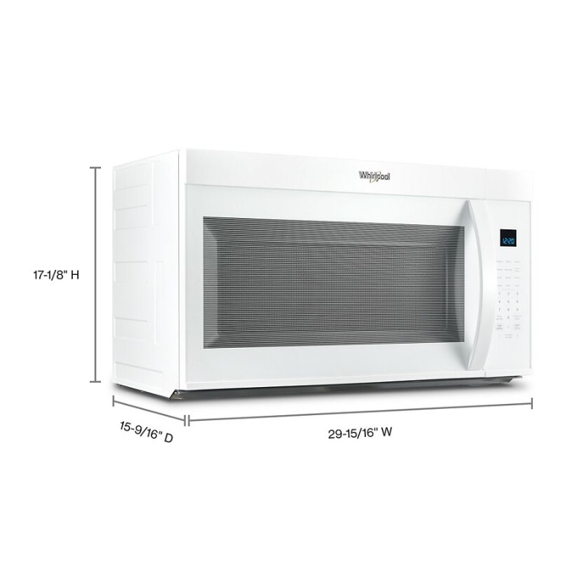 30’ W 1.9 cu. ft Over the range Microwave with Sensor Cooking WMMS3330RW