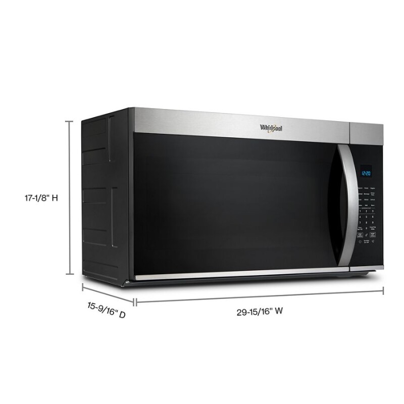 30’ W 1.9 cu. ft Over the range Microwave with Sensor Cooking WMMS3330RZ
