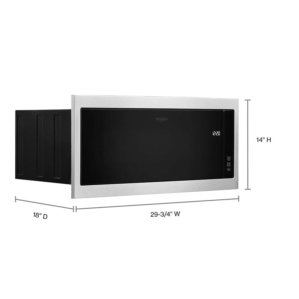 1.1 cu. ft. Built-In Microwave with Slim Trim Kit - 14" Height view 11
