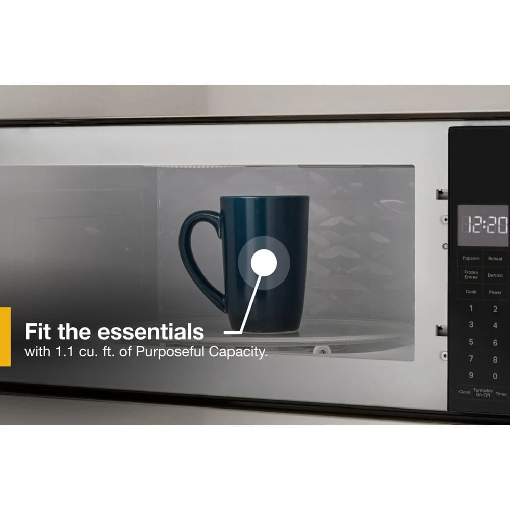 1.1 cu. ft. Built-In Microwave with Slim Trim Kit - 14" Height view 10