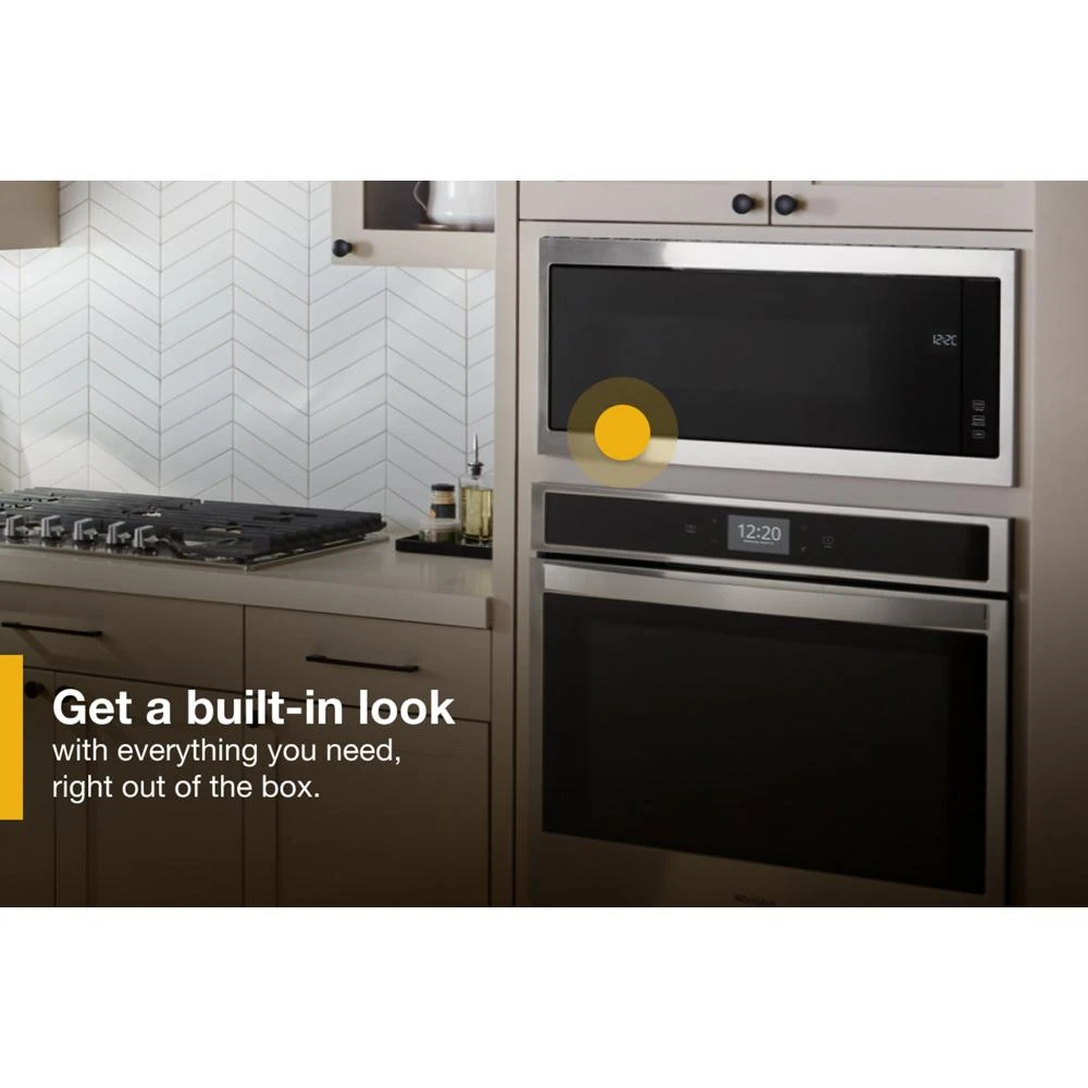 1.1 cu. ft. Built-In Microwave with Slim Trim Kit - 14" Height view 4