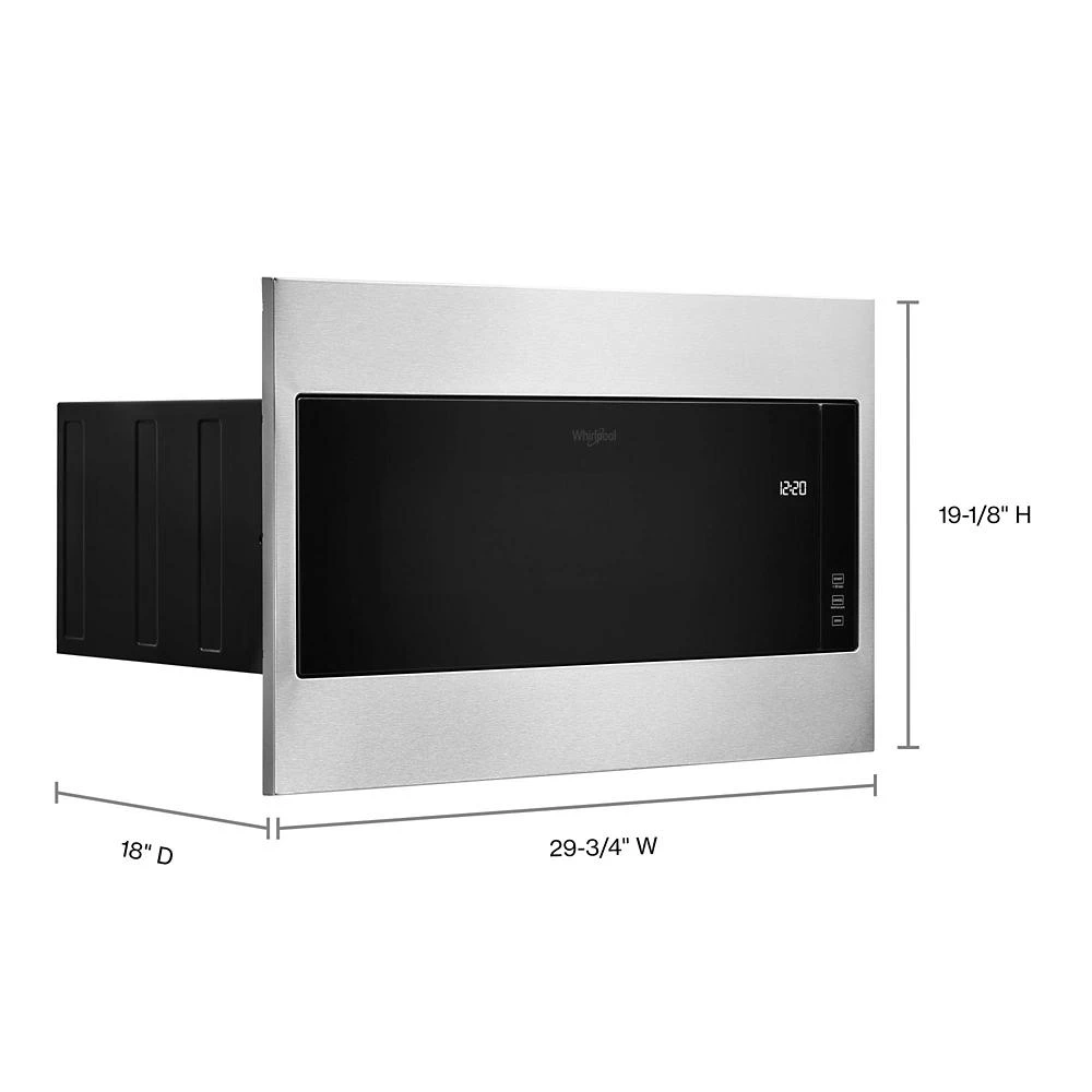 1.1 cu. ft. Built-In Microwave with Standard Trim Kit - 19-1/8" Height WMT55511KS