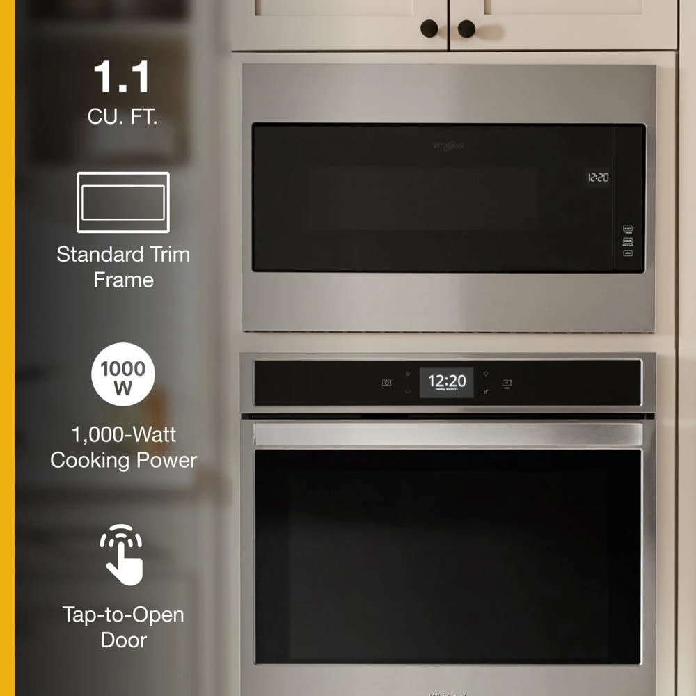 1.1 cu. ft. Built-In Microwave with Standard Trim Kit - 19-1/8" Height WMT55511KS