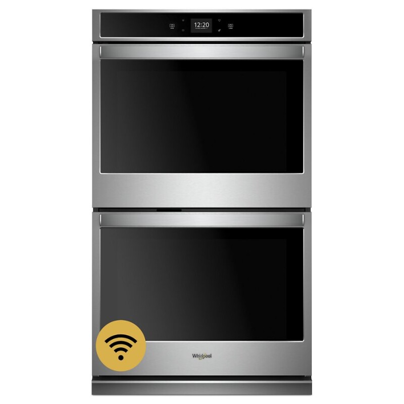 Whirlpool 10.0 cu. ft. Smart Double Wall Oven with Touchscreen Stainless Steel WOD51EC0HS Picture 1