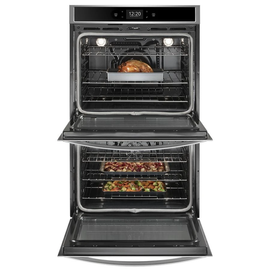 8.6 cu. ft. Smart Double Convection Wall Oven with Air Fry, when Connected view 4