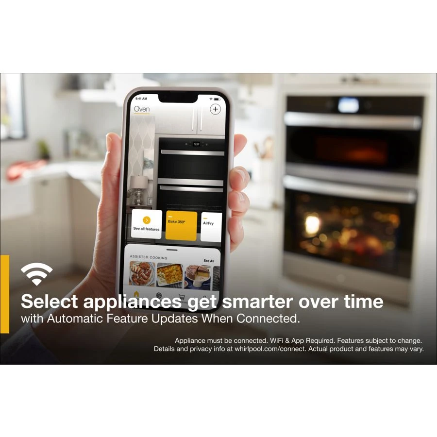 6.4 Total Cu. Ft. Combo Wall Oven with Air Fry When Connected view 5