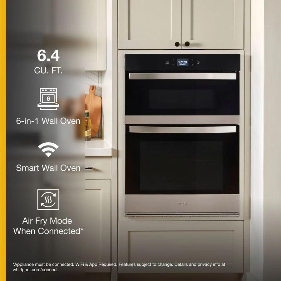 6.4 Total Cu. Ft. Combo Wall Oven with Air Fry When Connected* view 3