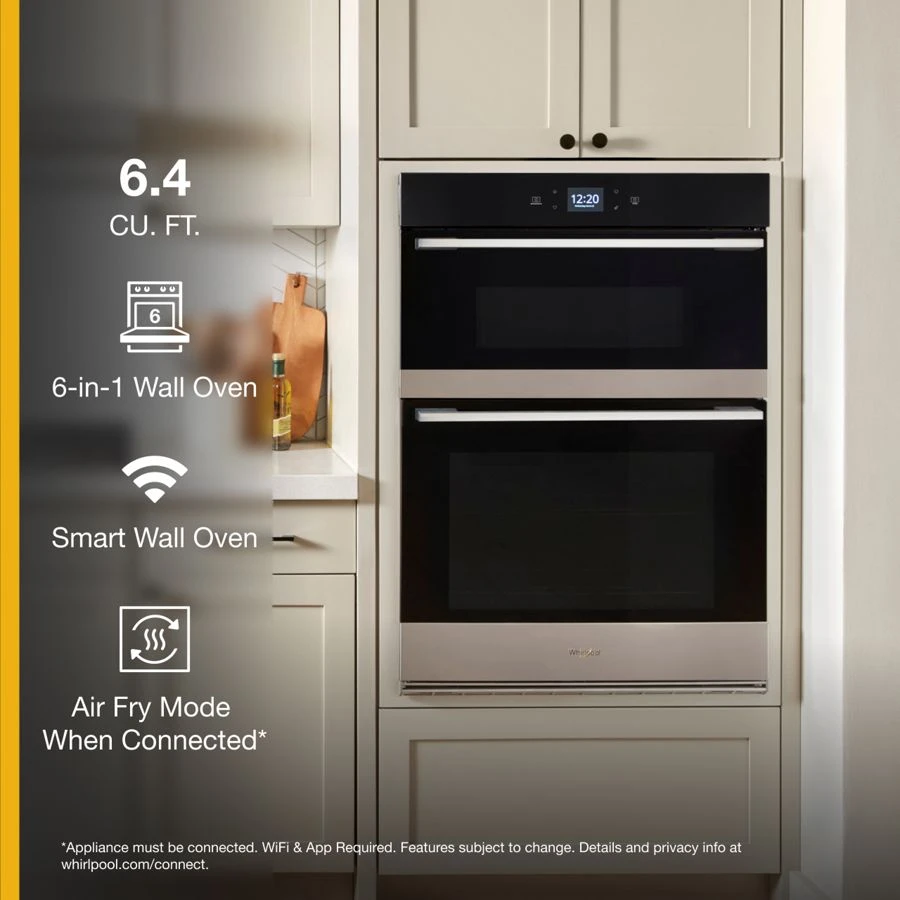 6.4 Total Cu. Ft. Combo Wall Oven with Air Fry When Connected WOEC5930LZ