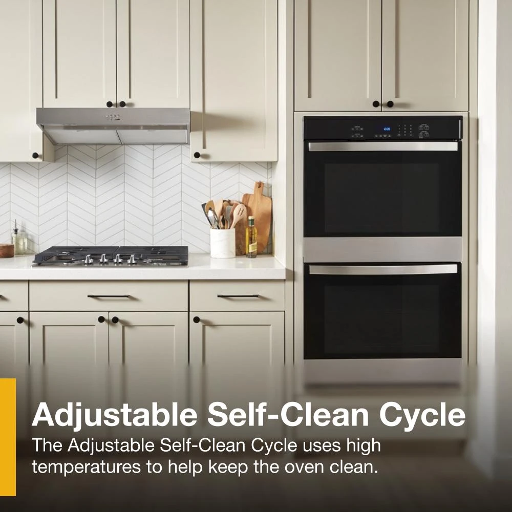 10.0 Total Cu. Ft. Double Self-Cleaning Wall Oven WOED3030LS