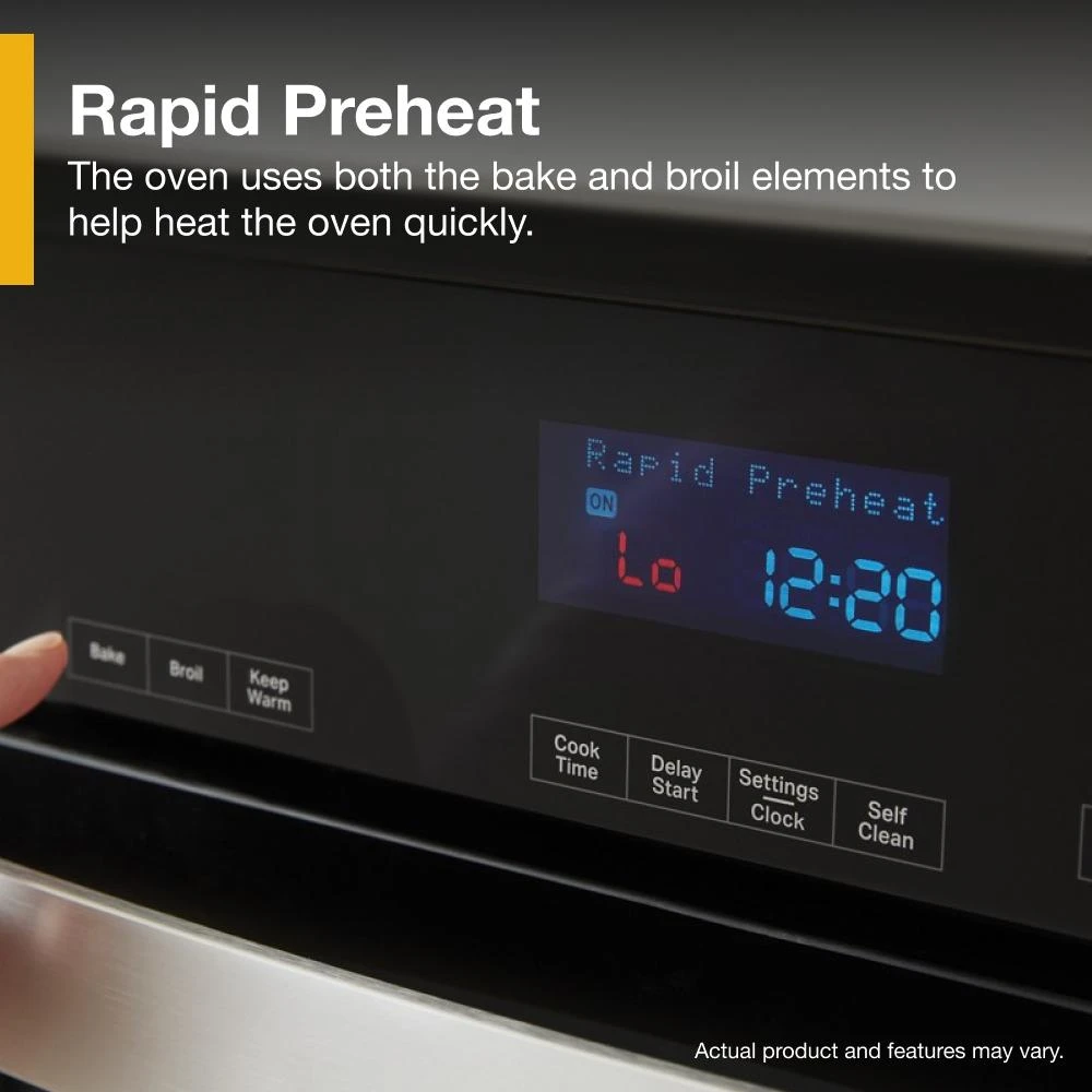 10.0 Total Cu. Ft. Double Self-Cleaning Wall Oven WOED3030LS