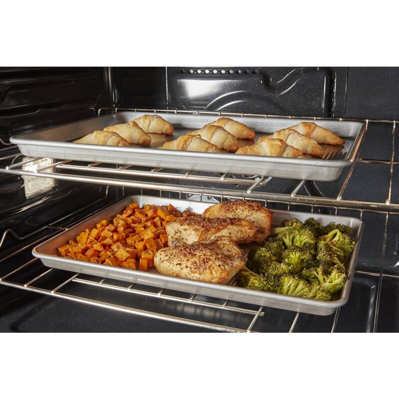 8.6 Total Cu. Ft. Double Wall Oven with Air Fry When Connected WOED5027LB