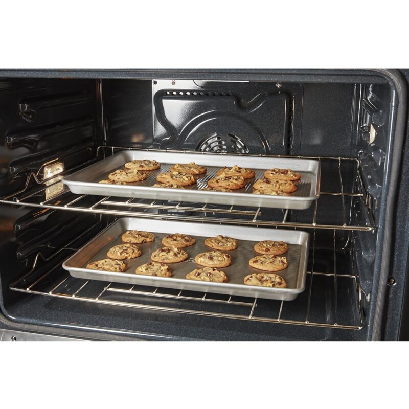 8.6 Total Cu. Ft. Double Wall Oven with Air Fry When Connected WOED5027LB