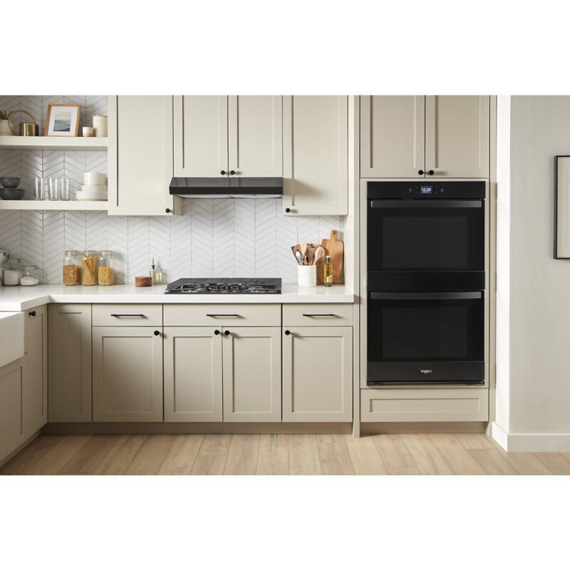 8.6 Total Cu. Ft. Double Wall Oven with Air Fry When Connected WOED5027LB