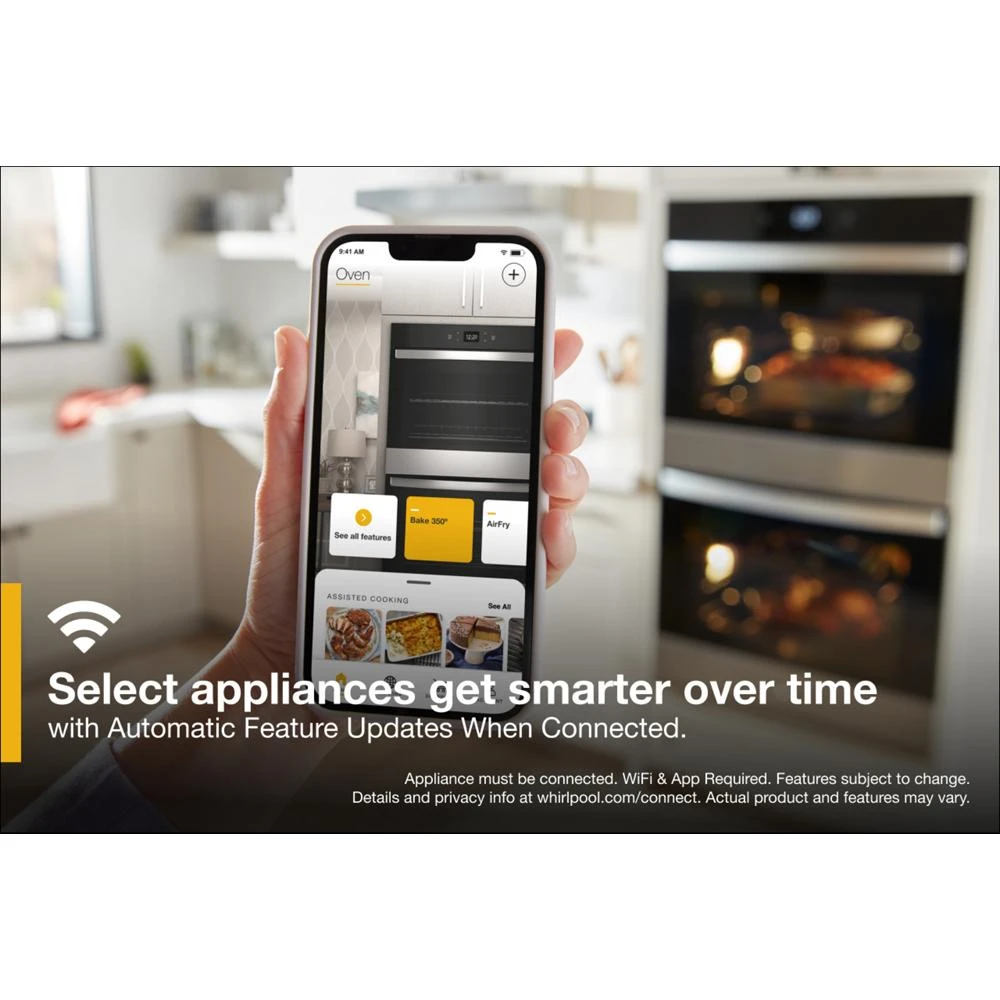 10.0 Total Cu. Ft. Double Wall Oven with Air Fry When Connected view 42