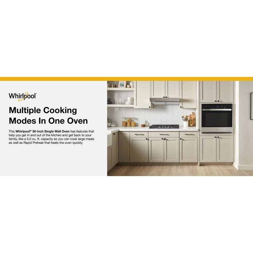30-Inch Single Self-Cleaning Wall Oven - 5.0 Cu. Ft. WOES3030LS