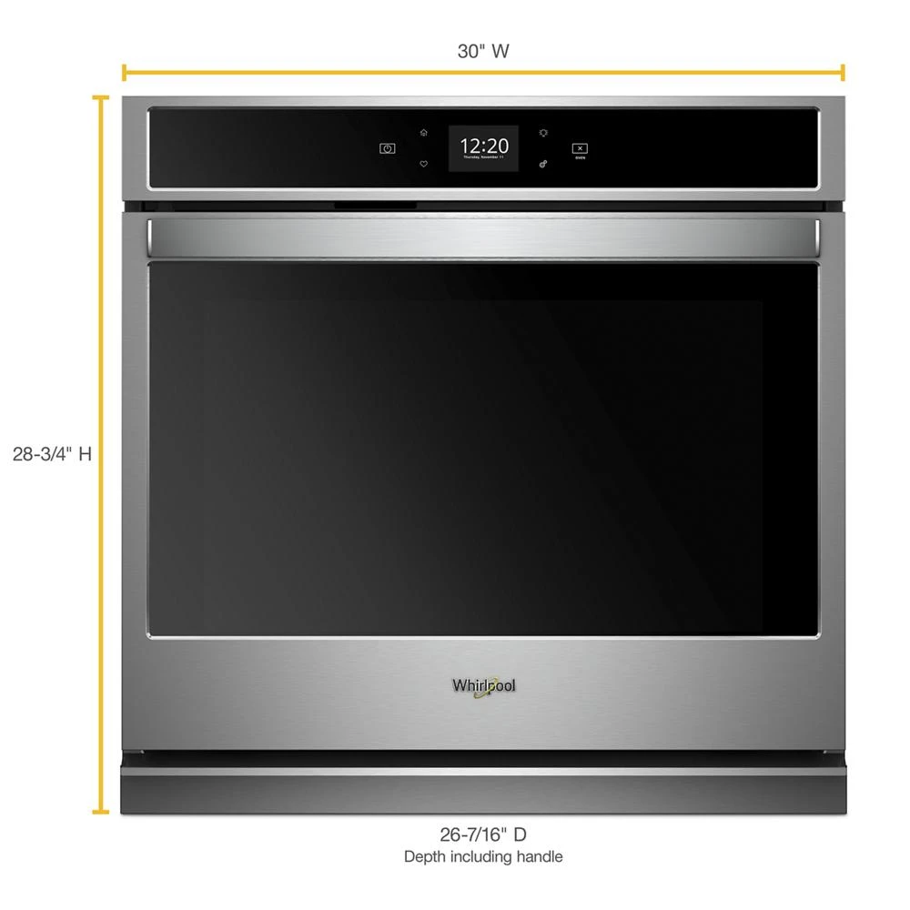 5.0 cu. ft. Smart Single Wall Oven with Touchscreen WOS51EC0HS, product image 3 of 12