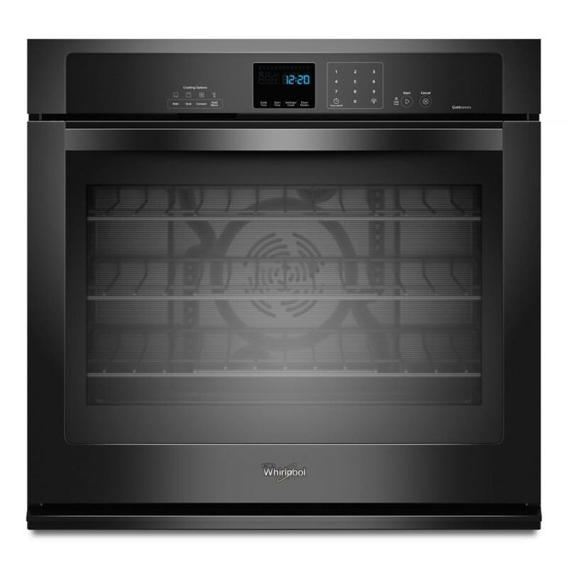 Whirlpool Gold(R) 5.0 cu. ft. Single Wall Oven with SteamClean Option Black WOS92EC0AB Picture 1