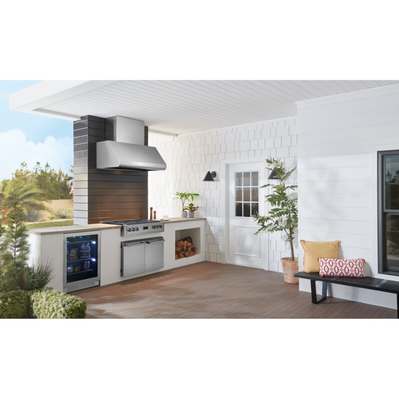 36-inch Pro-Style Outdoor Range Hood 1300 Max Blower CFM WPD38I Series WPD38I36SB