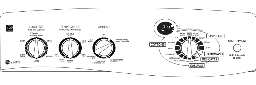 4.1 IEC Cu. Ft. Colossal Capacity High-Efficiency Washer WPRE6150KWT