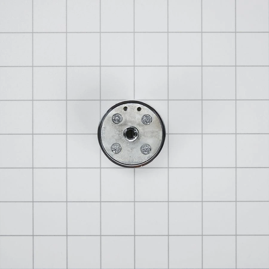 Range Surface 1 7/8-IN D Round, Blade-Style Burner Control Knob with 1/2-IN Spindle - Stainless Steel WPW10594481