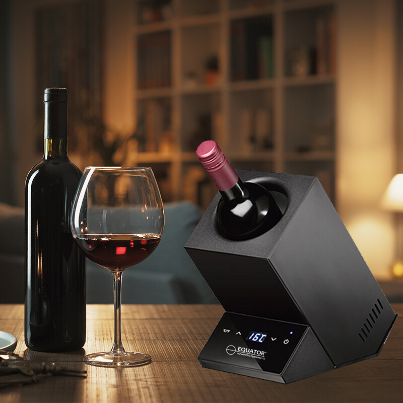 Single Bottle Chiller Wine-Champagne-Water 110V AC/12V DC in WR001B, product image 3 of 12