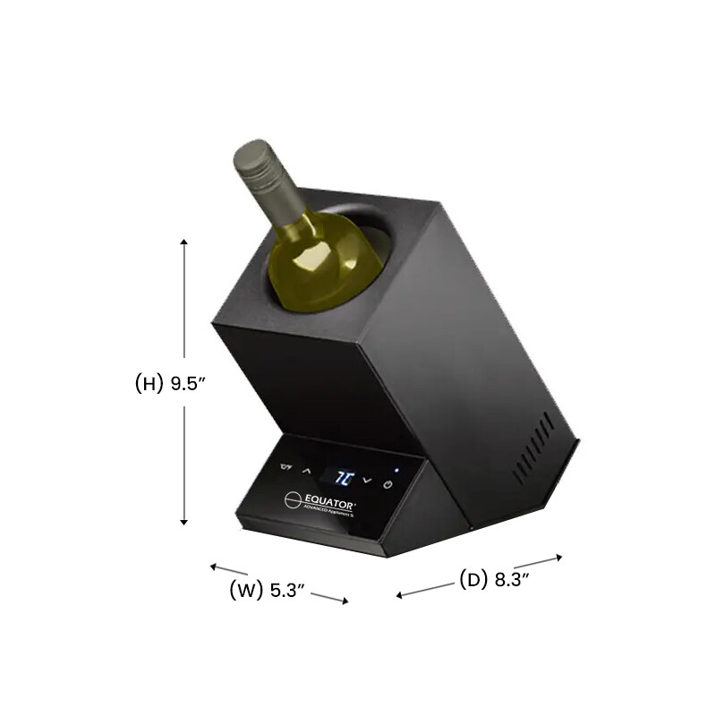 Single Bottle Chiller Wine-Champagne-Water 110V AC/12V DC in WR001B, product image 9 of 12