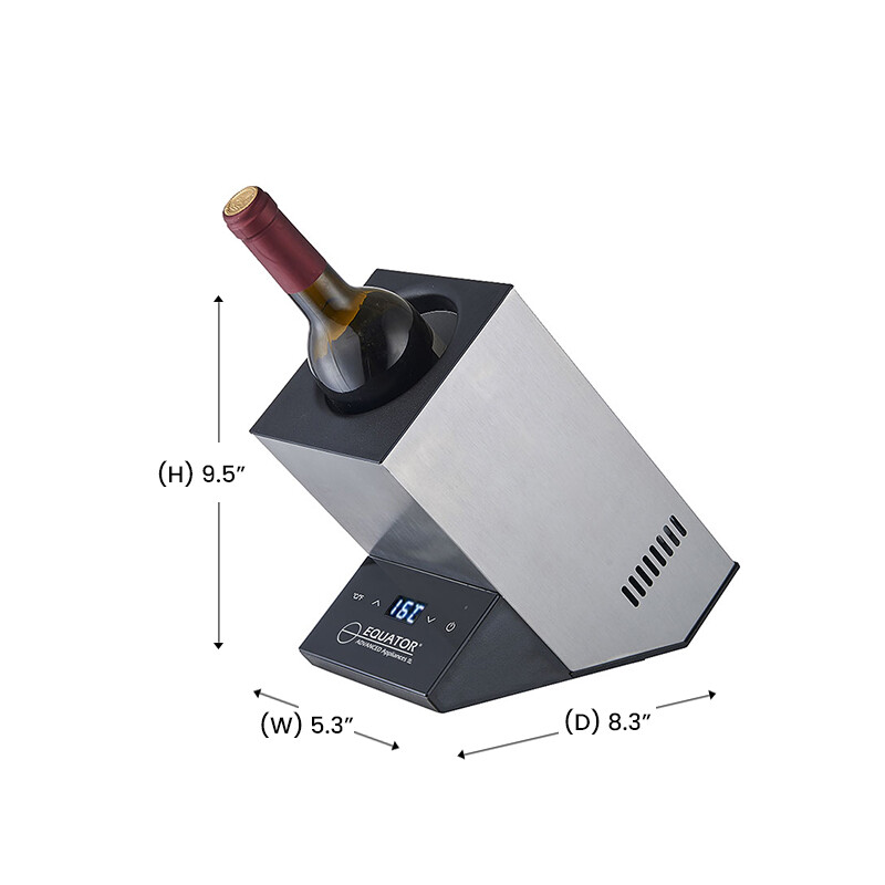 Single Bottle Chiller Wine-Champagne-Water 110V AC/12V DC in WR001S, product image 9 of 13