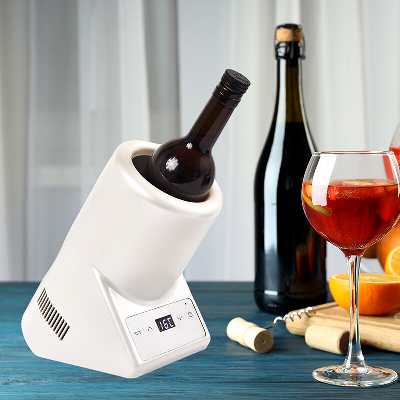 Single Bottle Chiller Wine-Champagne-Water 110V AC/12V DC WR001W, product image 4 of 12