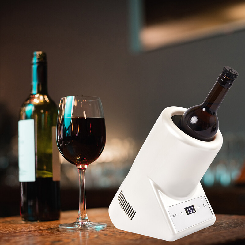 Single Bottle Chiller Wine-Champagne-Water 110V AC/12V DC WR001W, product image 6 of 12