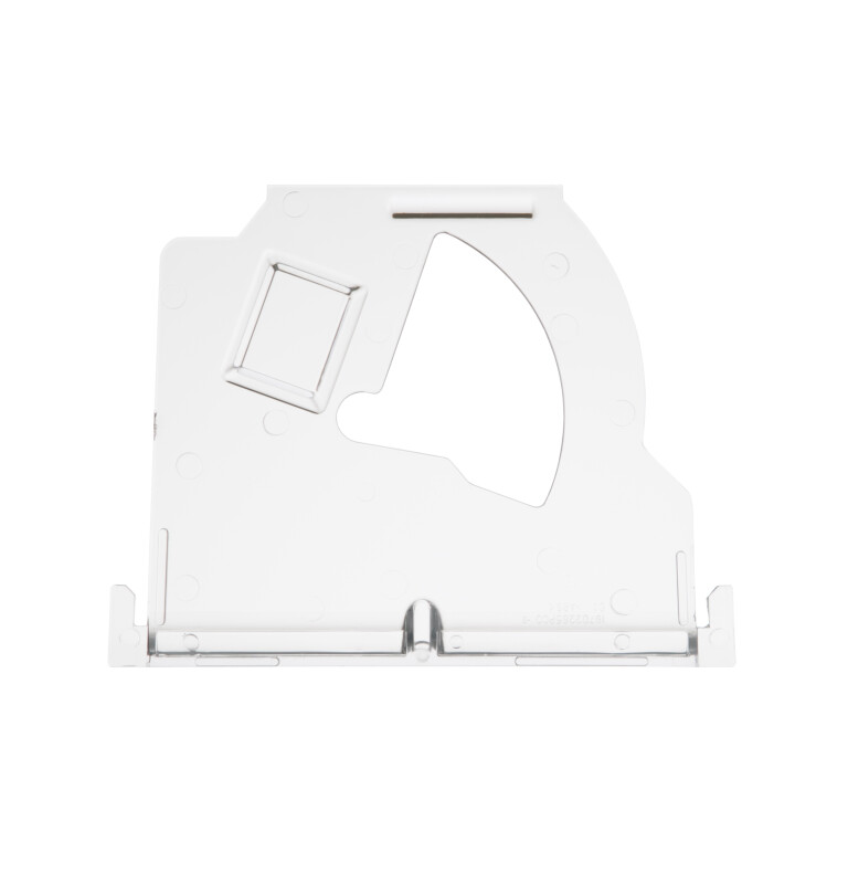 Refrigerator ice bucket cover crushing housing and dispenser auger plate WR17X11497