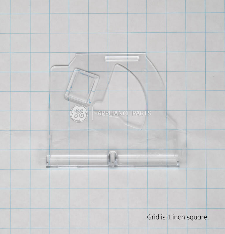 Refrigerator ice bucket cover crushing housing and dispenser auger plate WR17X11497