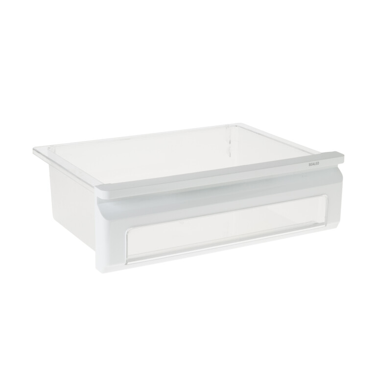 Refrigerator sealed snack pan assembly. WR32X10078
