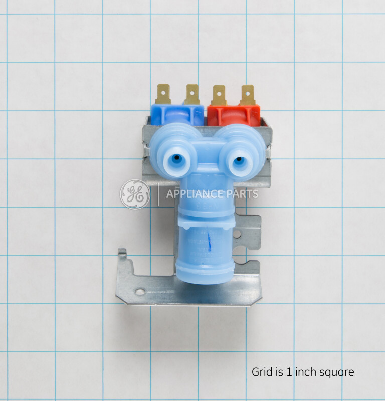 Refrigerator water inlet valve, dual outlets. WR57X10012