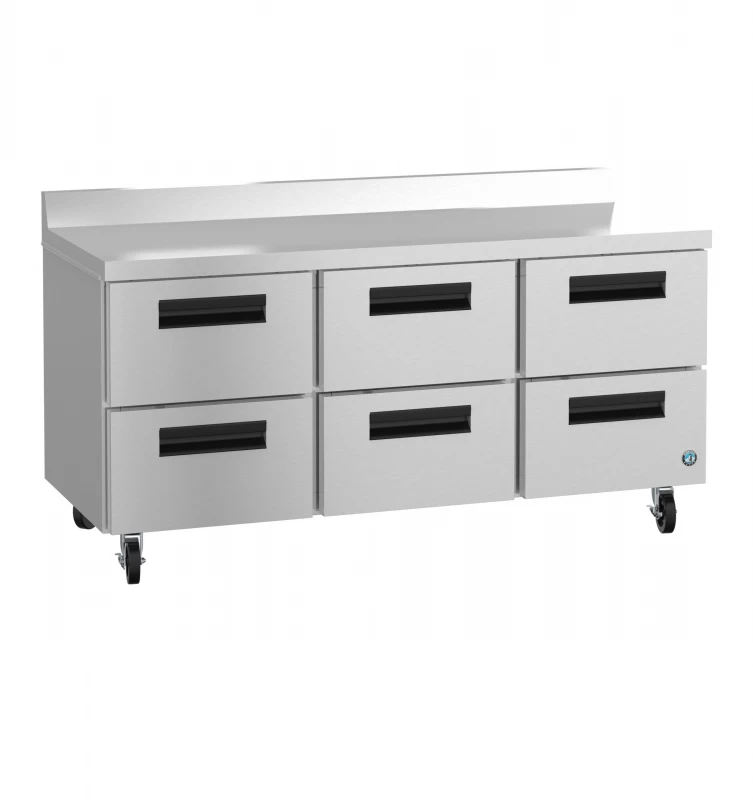 WR72B-D6, Refrigerator, Three Section Worktop, Stainless DrawersTitle WR72BD6
