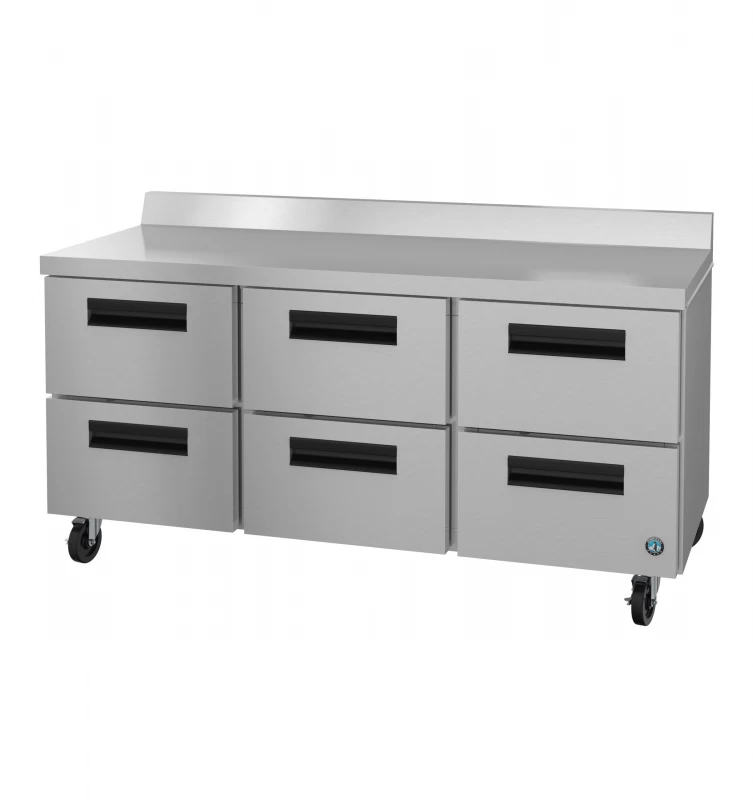 WR72B-D6, Refrigerator, Three Section Worktop, Stainless DrawersTitle WR72BD6