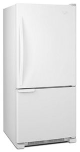 30-inches wide Bottom-Freezer Refrigerator with Accu-Chill System - 18.7 cu. ft. WRB119WFBW