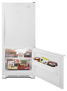 30-inches wide Bottom-Freezer Refrigerator with Accu-Chill System - 18.7 cu. ft. WRB119WFBW