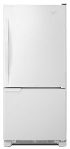 30-inches wide Bottom-Freezer Refrigerator with Accu-Chill System - 18.7 cu. ft. WRB119WFBW