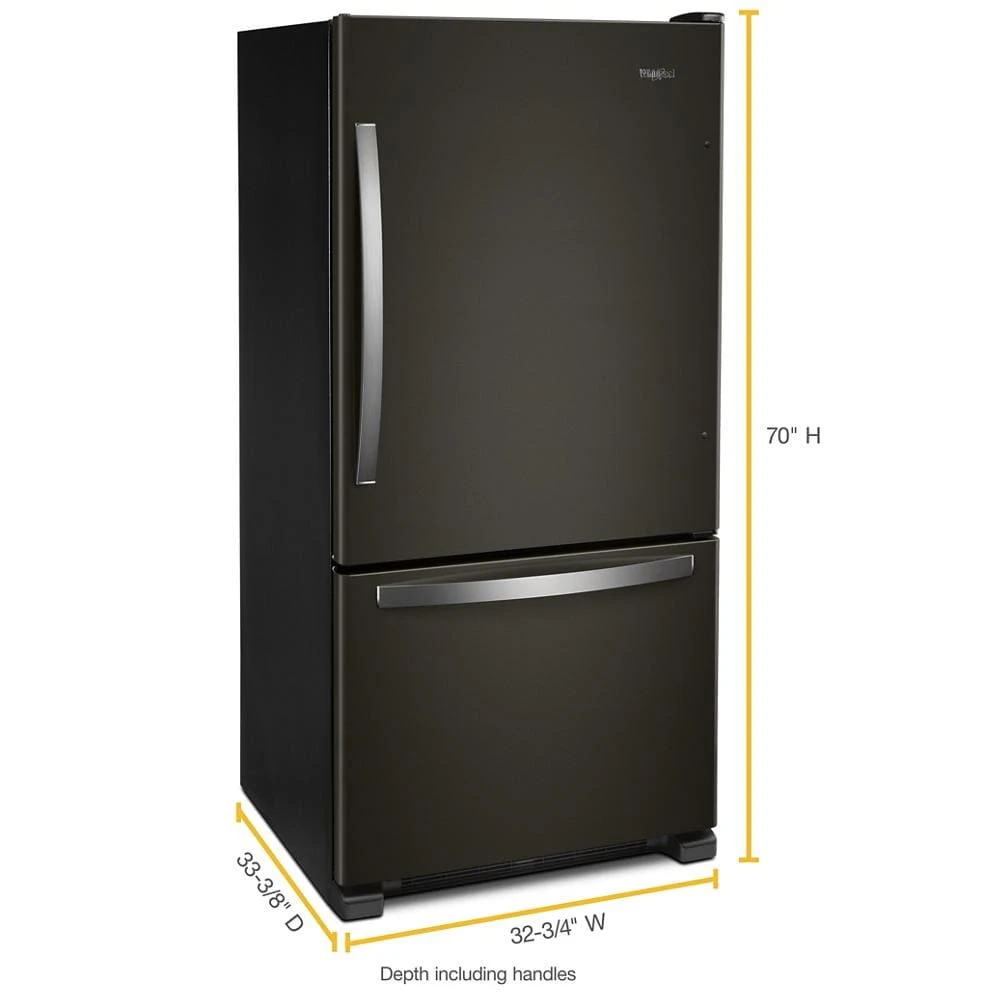 33-inch wide Bottom-Freezer Refrigerator - 22 cu. ft. view 7