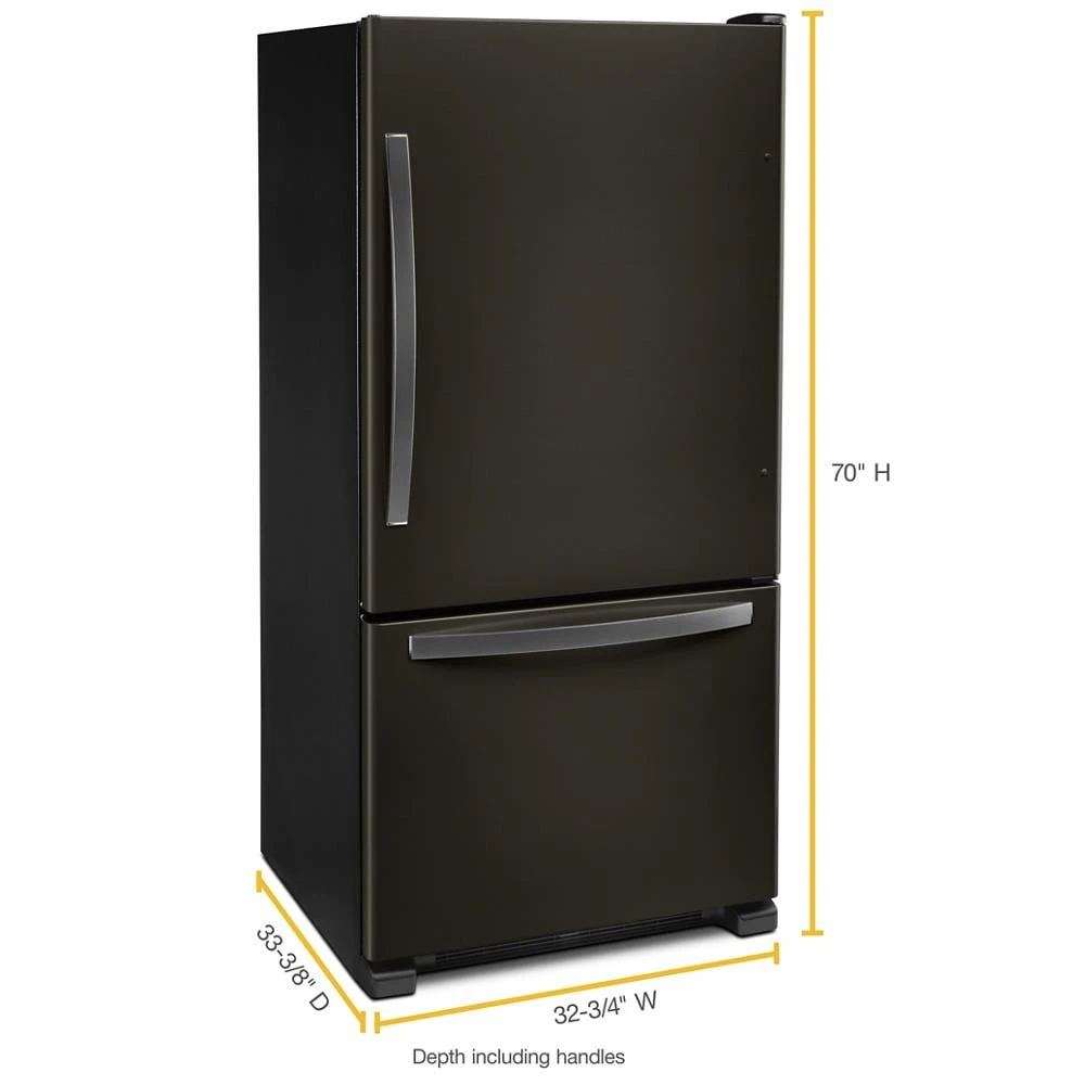 33-inch wide Bottom-Freezer Refrigerator - 22 cu. ft. view 9