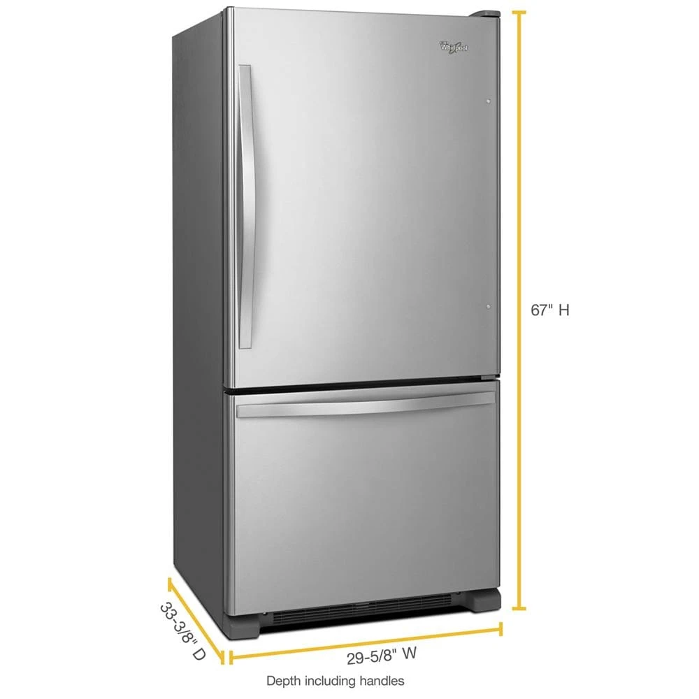 30-inches wide Bottom-Freezer Refrigerator with SpillGuard™ Glass Shelves - 18.7 cu. ft. view 4