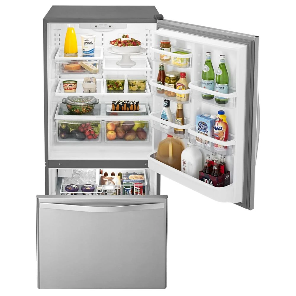 30-inches wide Bottom-Freezer Refrigerator with SpillGuard™ Glass Shelves - 18.7 cu. ft. view 9
